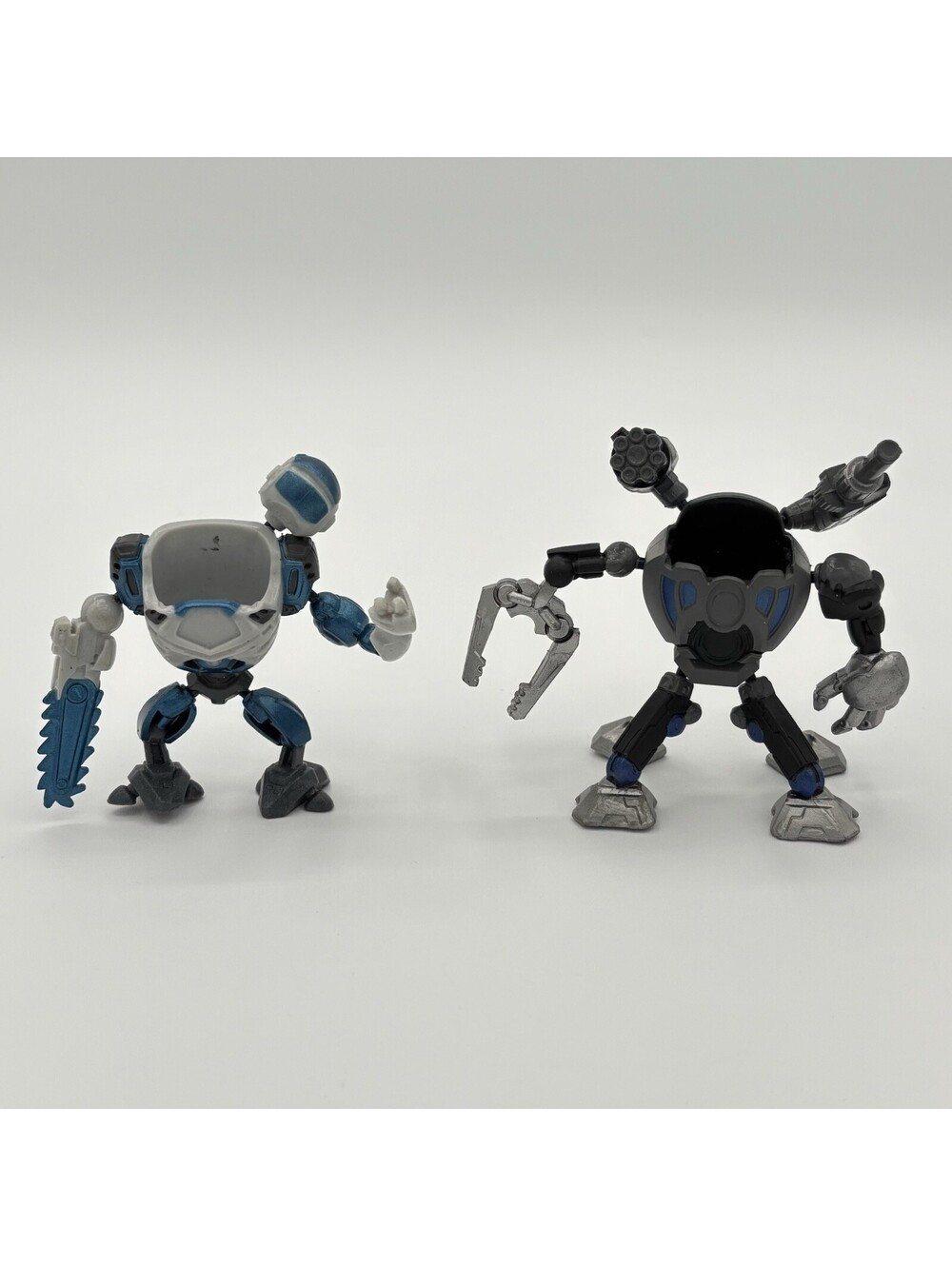Ready 2 Robot Mech Figure Lot MGA Build Swap Battle Parts No Pilots